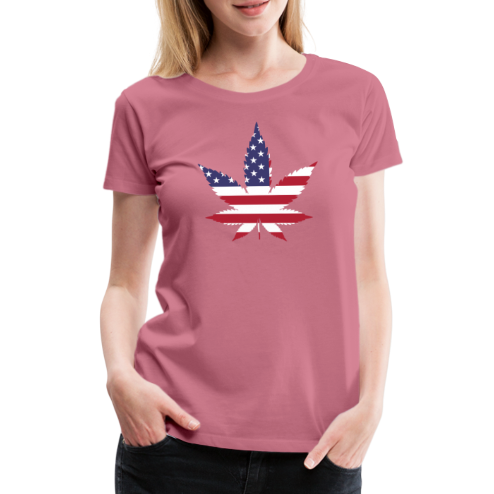 USA Weed merch Frauen Premium T-Shirt - Malve