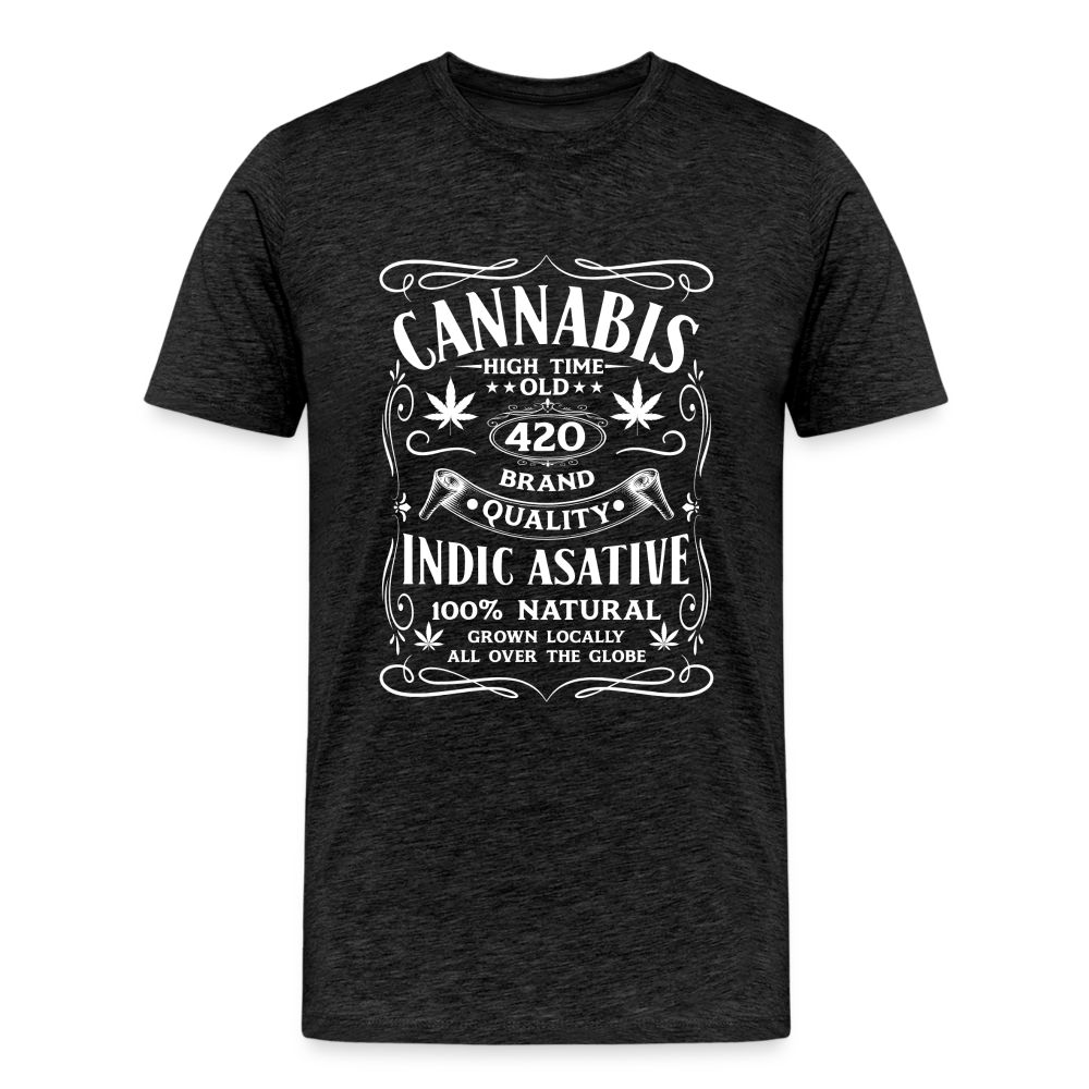 Cannabis T-Shirt Männer Premium T-Shirt - Anthrazit
