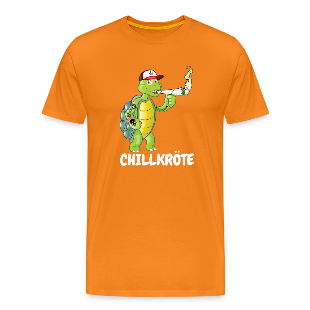 Chillkröte Stoner Schildkröte Joint Weed Männer T-Shirt - Orange