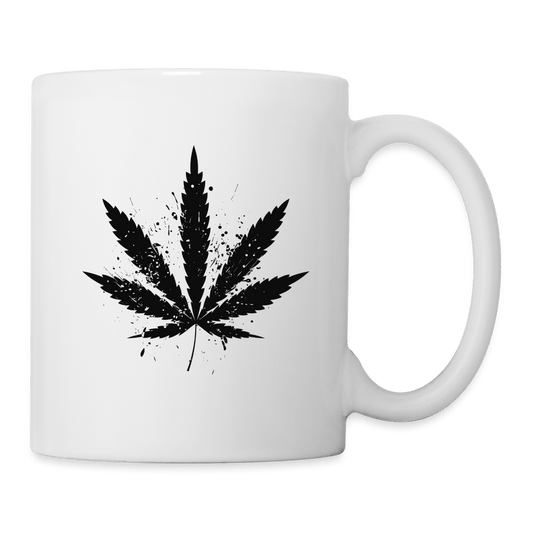 Black Weed Hanfblatt Weed Cannabis Tasse - Cannabis Merch