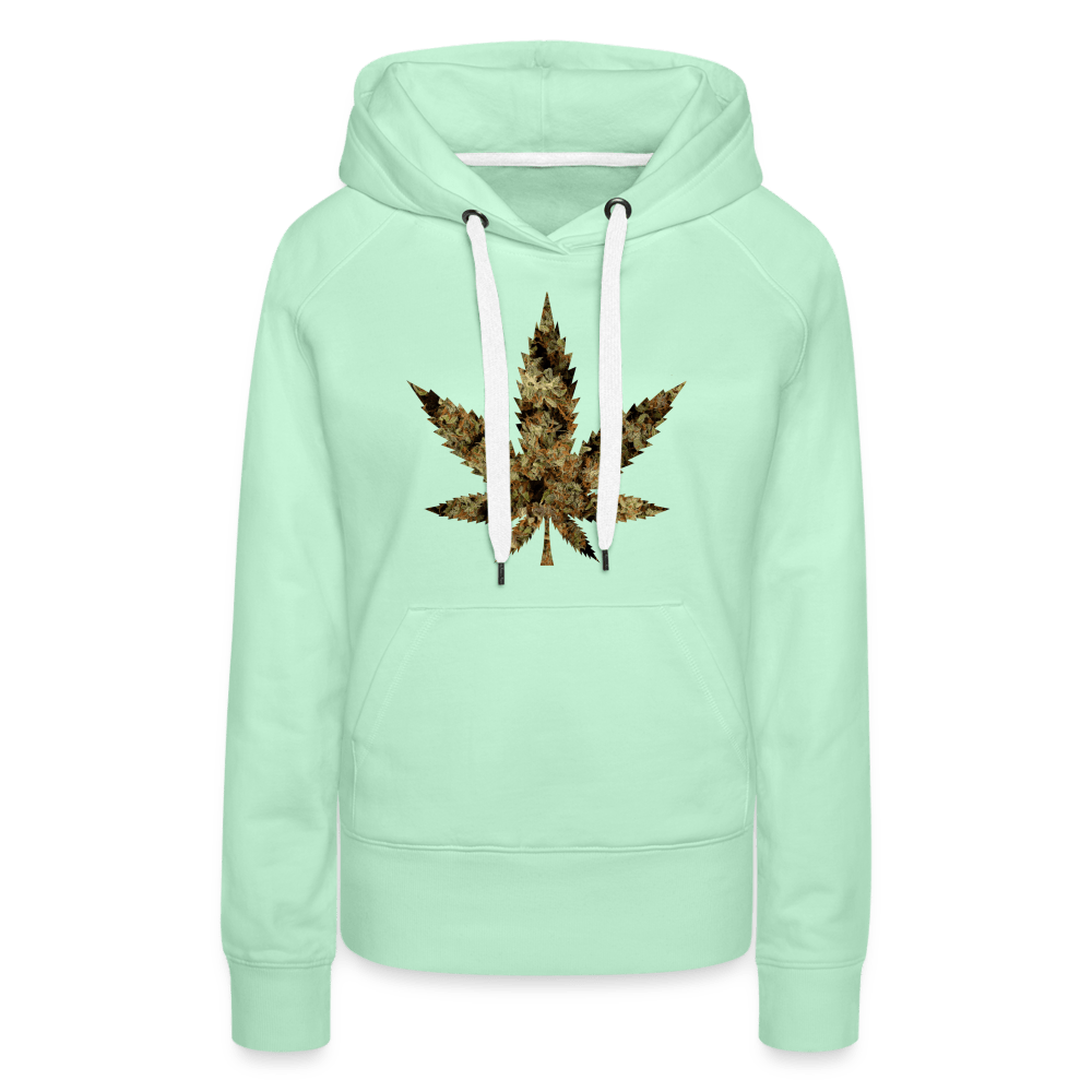 Buds Hanfblatt Damen Cannabis Hoodie - Cannabis Merch