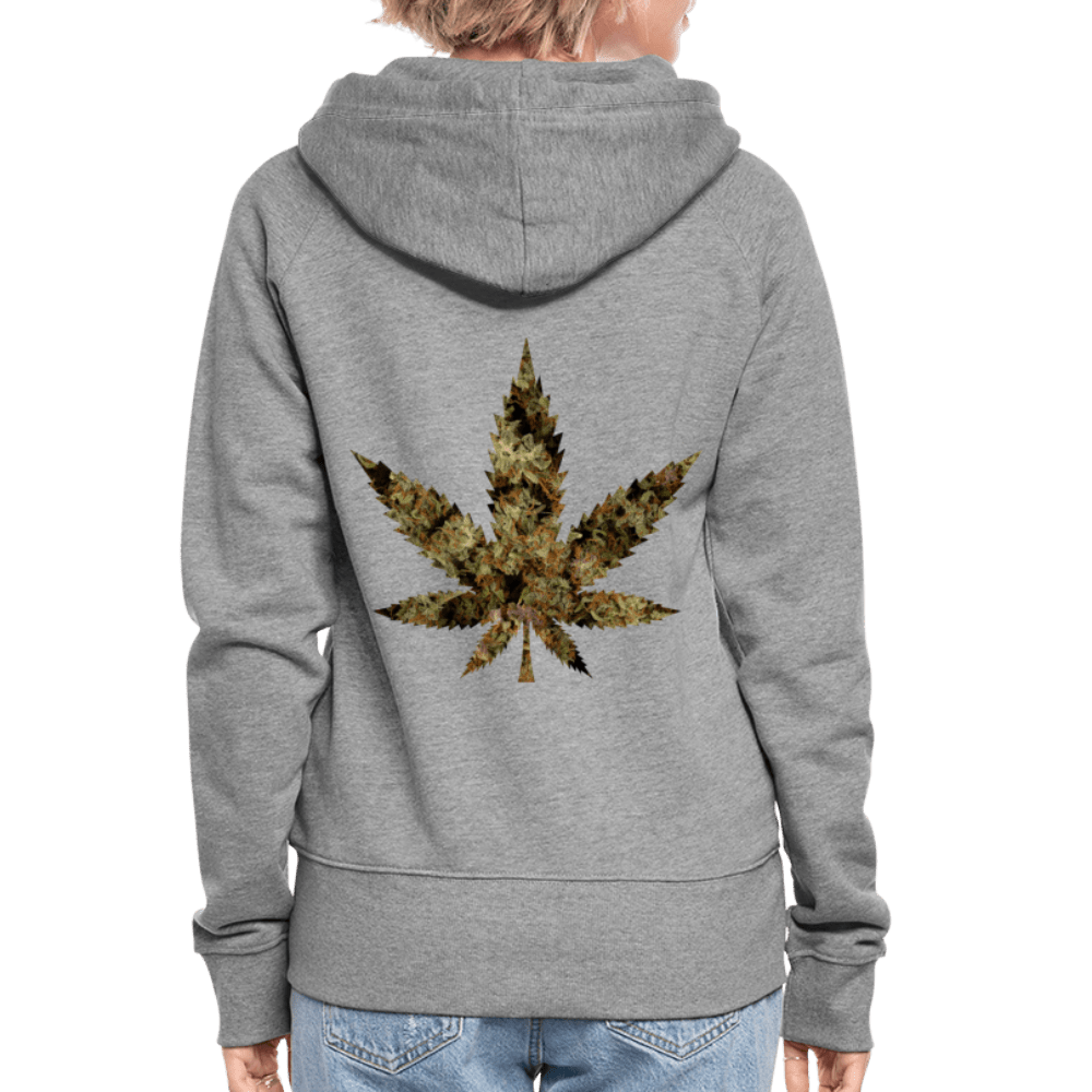 Buds Hanfblatt Weed Damen Cannabis Kapuzenjacke - Cannabis Merch