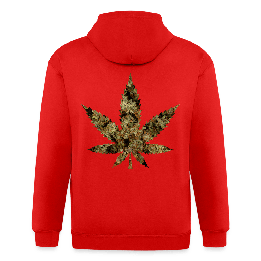 Buds Hanfblatt Weed Herren Heavyweight Kapuzenjacke - Cannabis Merch