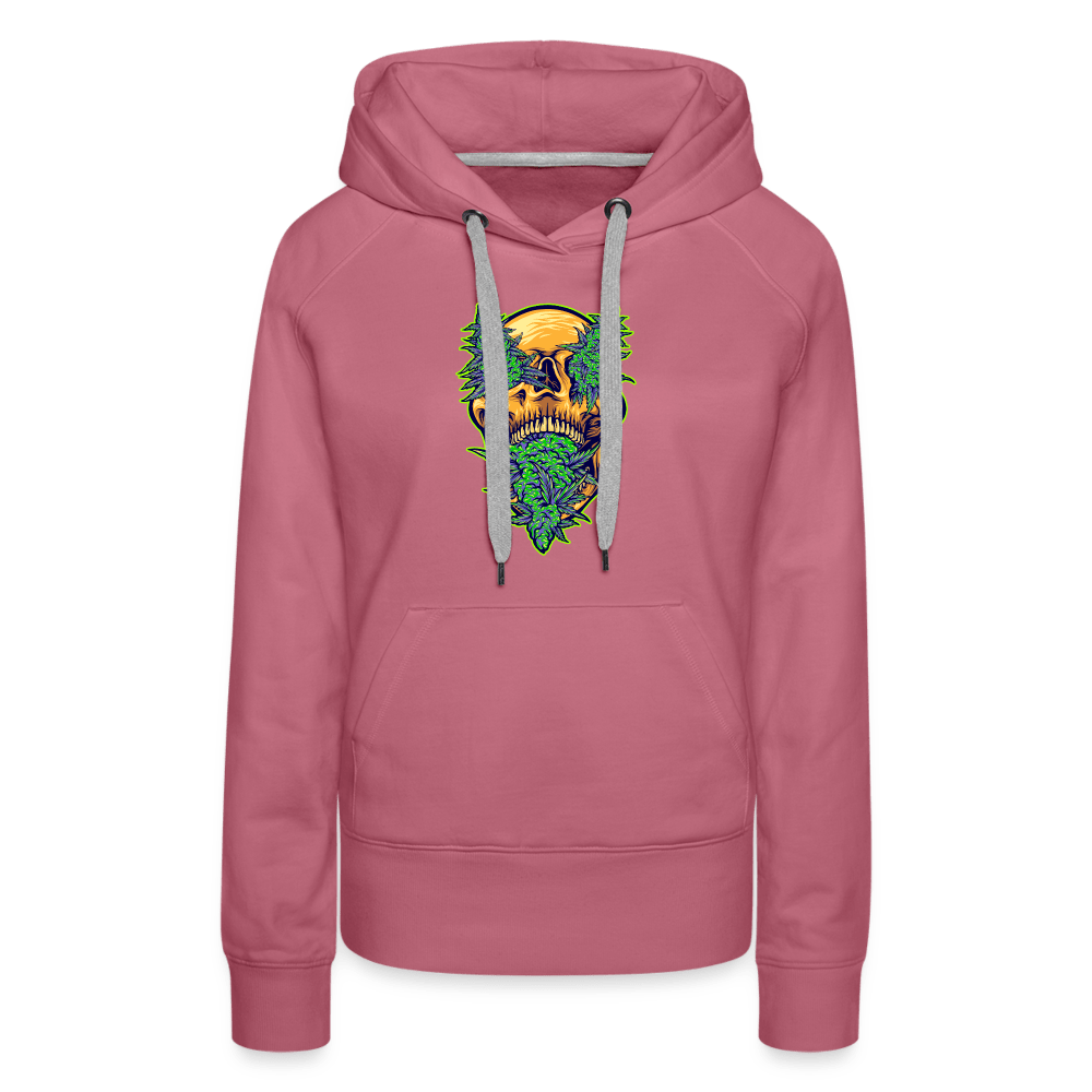 Buds im Schädel Damen Cannabis Hoodie - Cannabis Merch