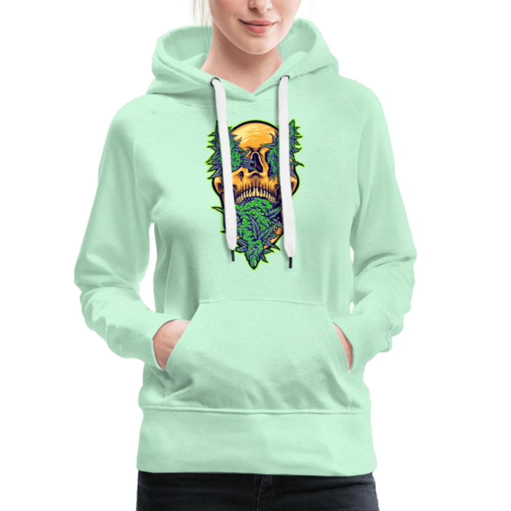 Buds im Schädel Damen Cannabis Hoodie - Cannabis Merch