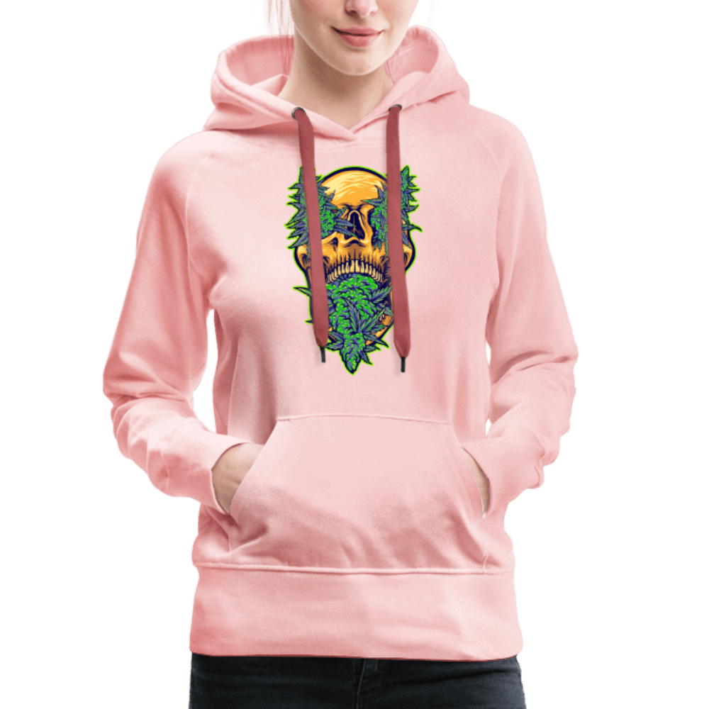 Buds im Schädel Damen Cannabis Hoodie - Cannabis Merch