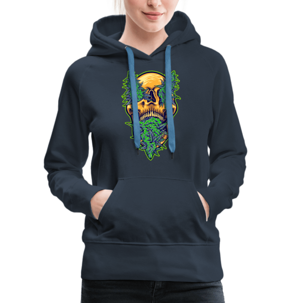 Buds im Schädel Damen Cannabis Hoodie - Cannabis Merch