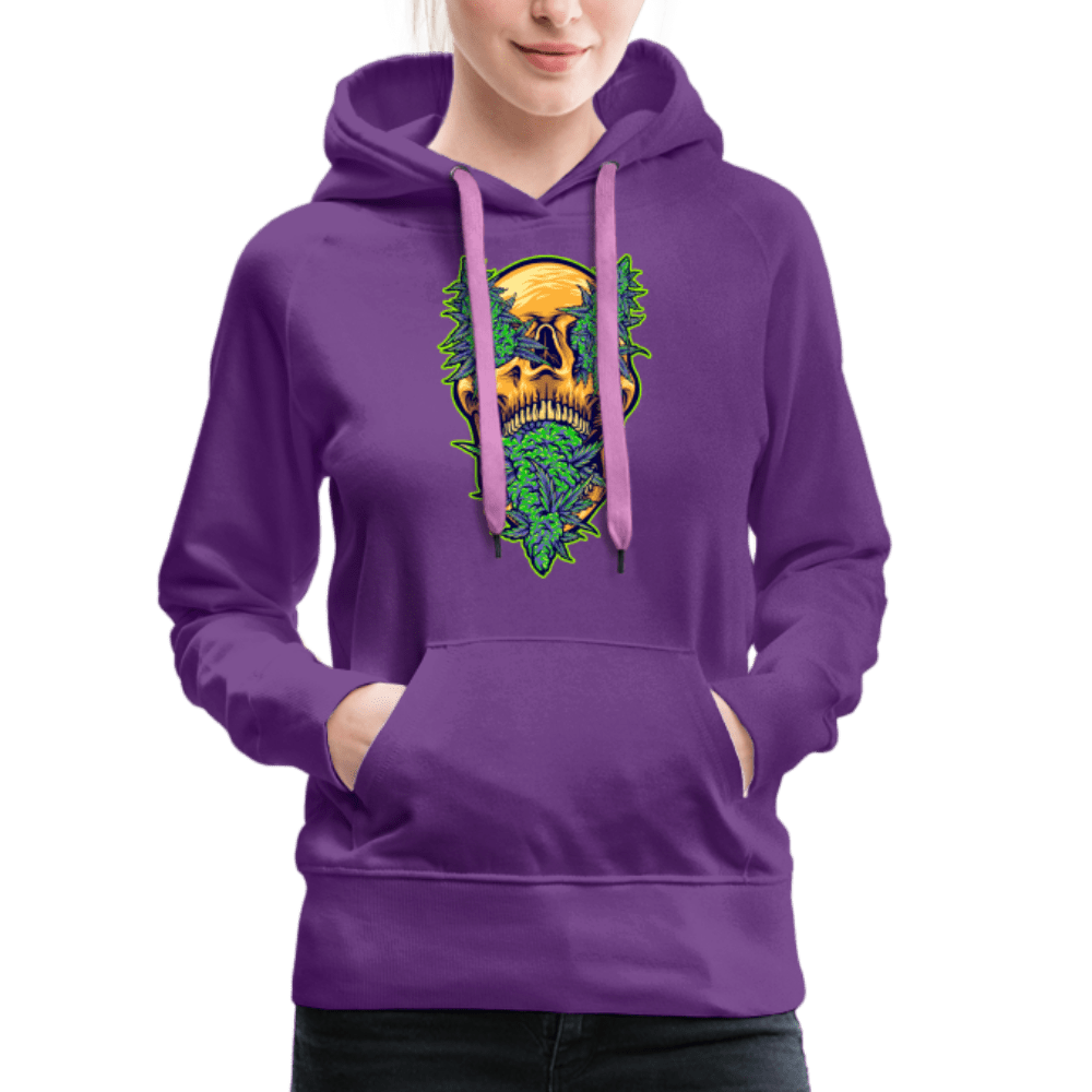 Buds im Schädel Damen Cannabis Hoodie - Cannabis Merch