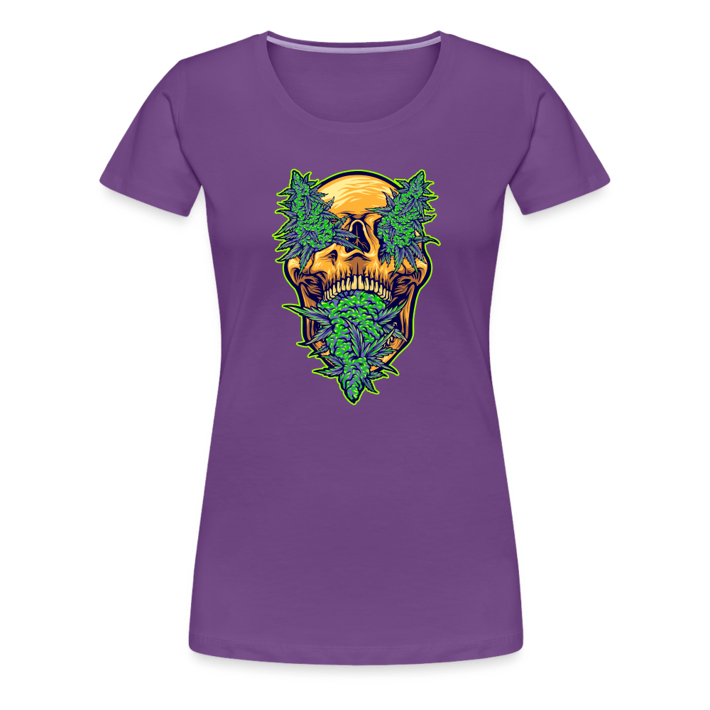 Buds im schädel Weed Frauen Premium T-Shirt - Lila