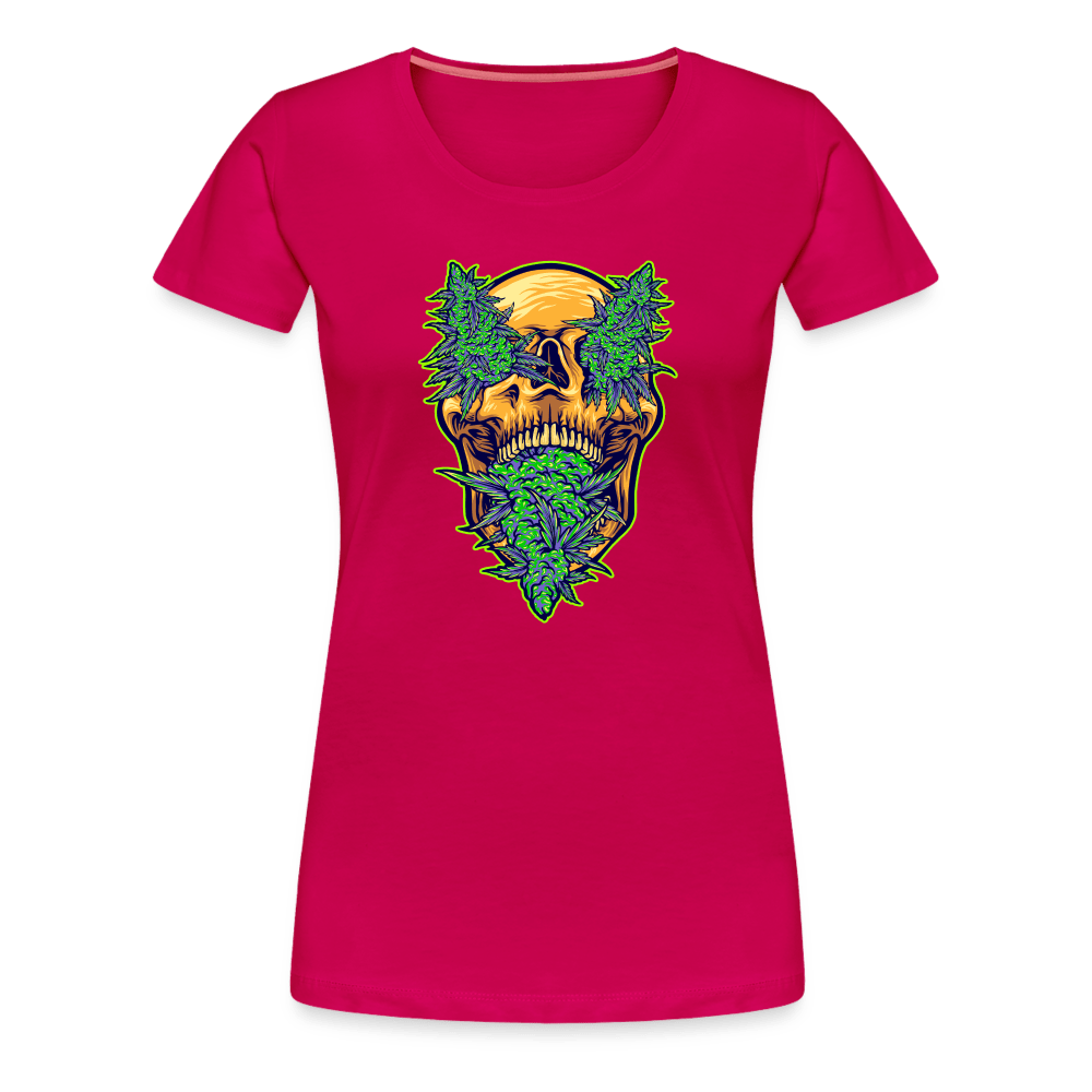 Buds im schädel Weed Frauen Premium T-Shirt - dunkles Pink