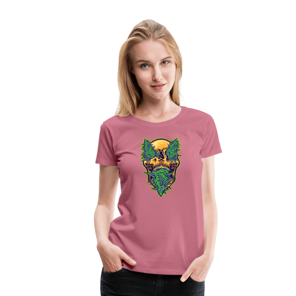 Buds im schädel Weed Frauen Premium T-Shirt - Malve