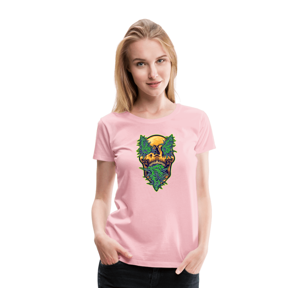 Buds im schädel Weed Frauen Premium T-Shirt - Hellrosa