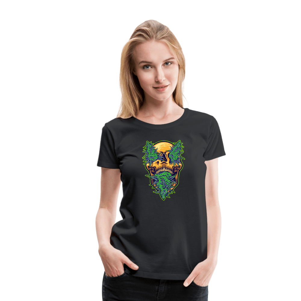 Buds im schädel Weed Frauen Premium T-Shirt - Schwarz