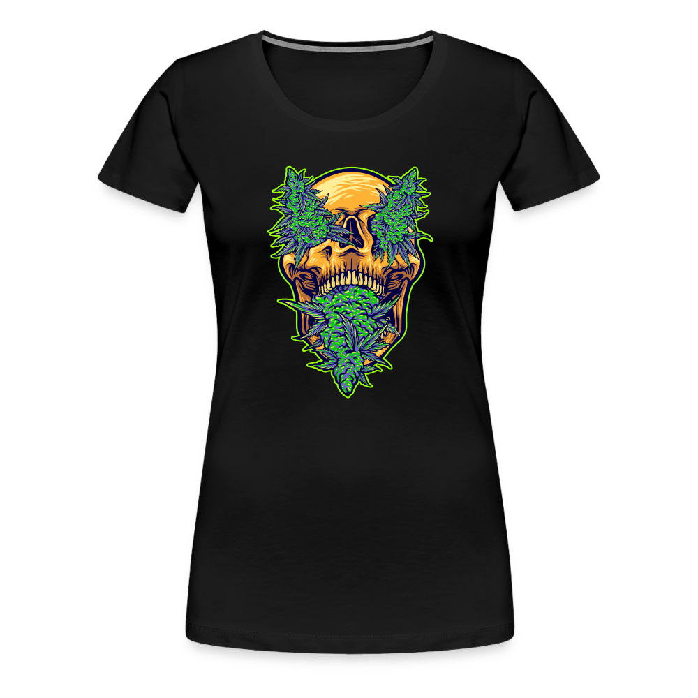 Buds im schädel Weed Frauen Premium T-Shirt - Schwarz