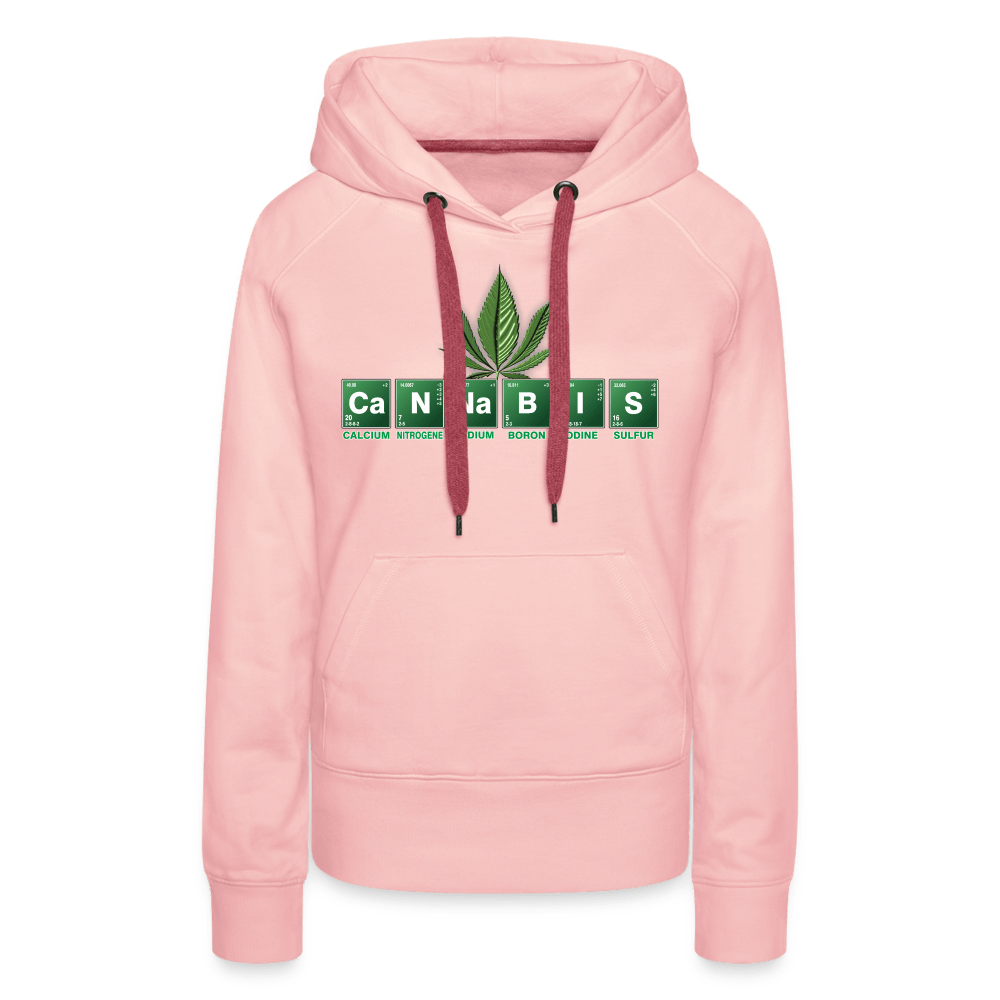 CANNABIS Weed Damen Premium Hoodie - Kristallrosa