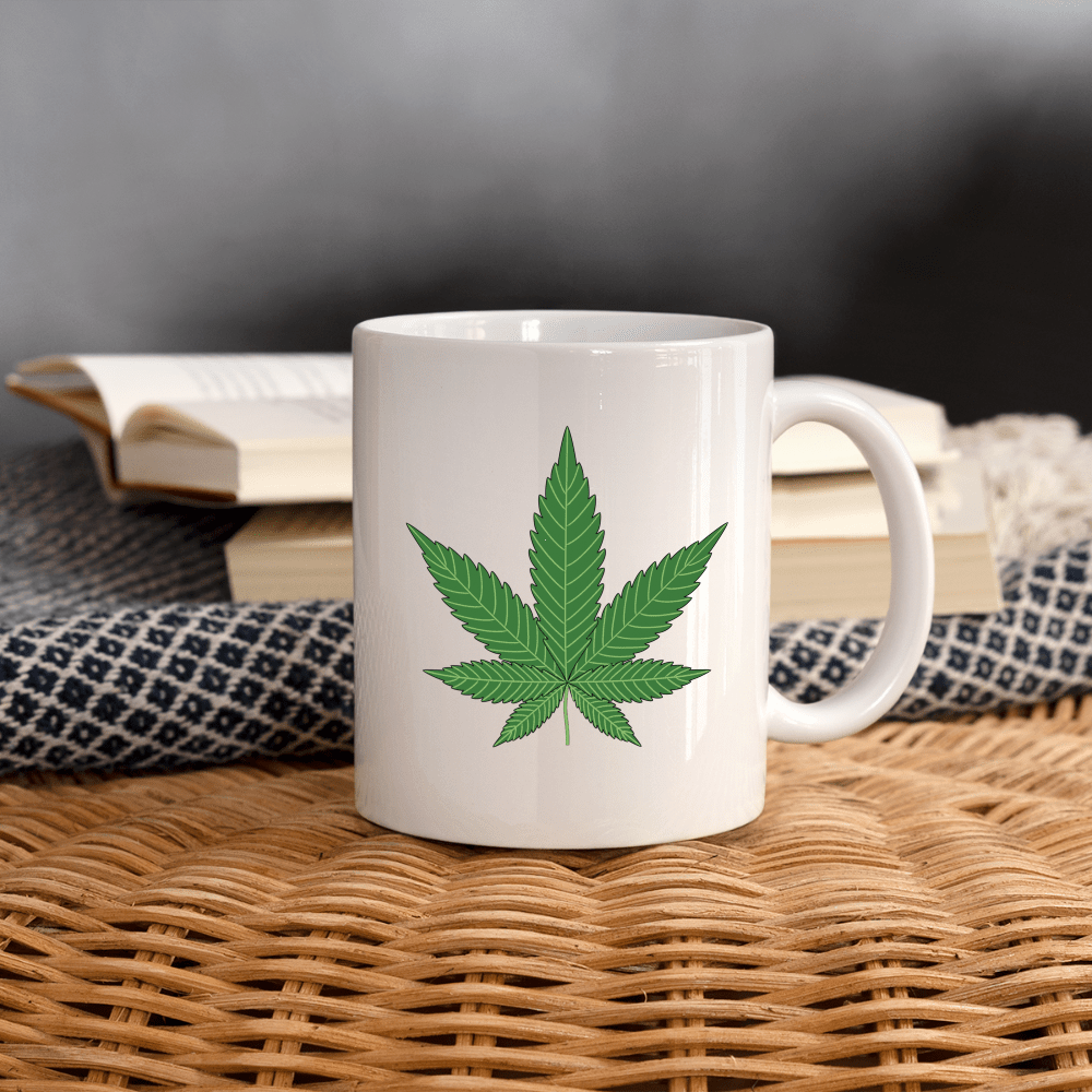 Cannabis Hanfblatt Weed Tasse - Cannabis Merch