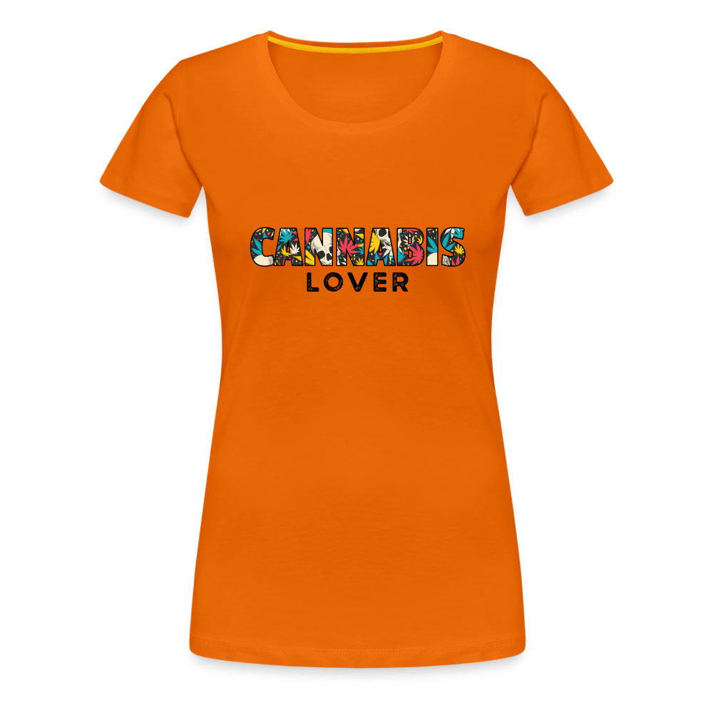Cannabis Lover Frauen Weed T-Shirt - Orange