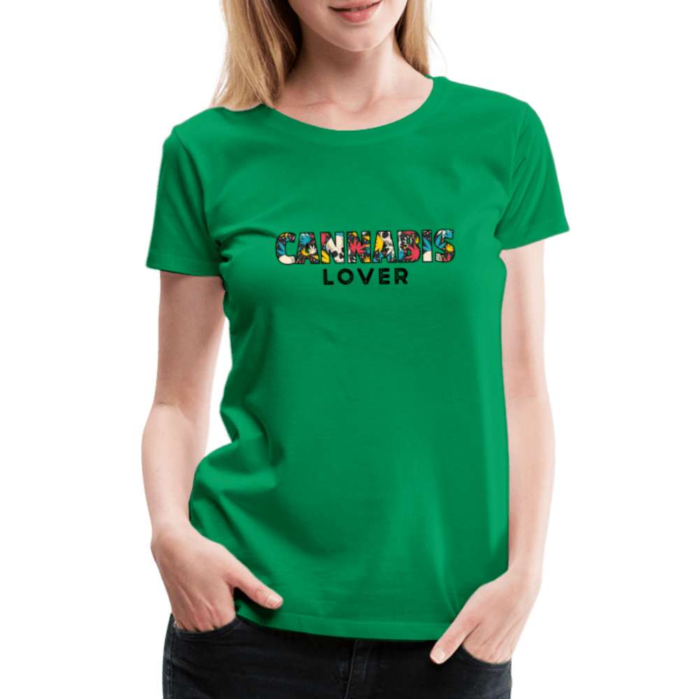 Cannabis Lover Frauen Weed T-Shirt - Kelly Green