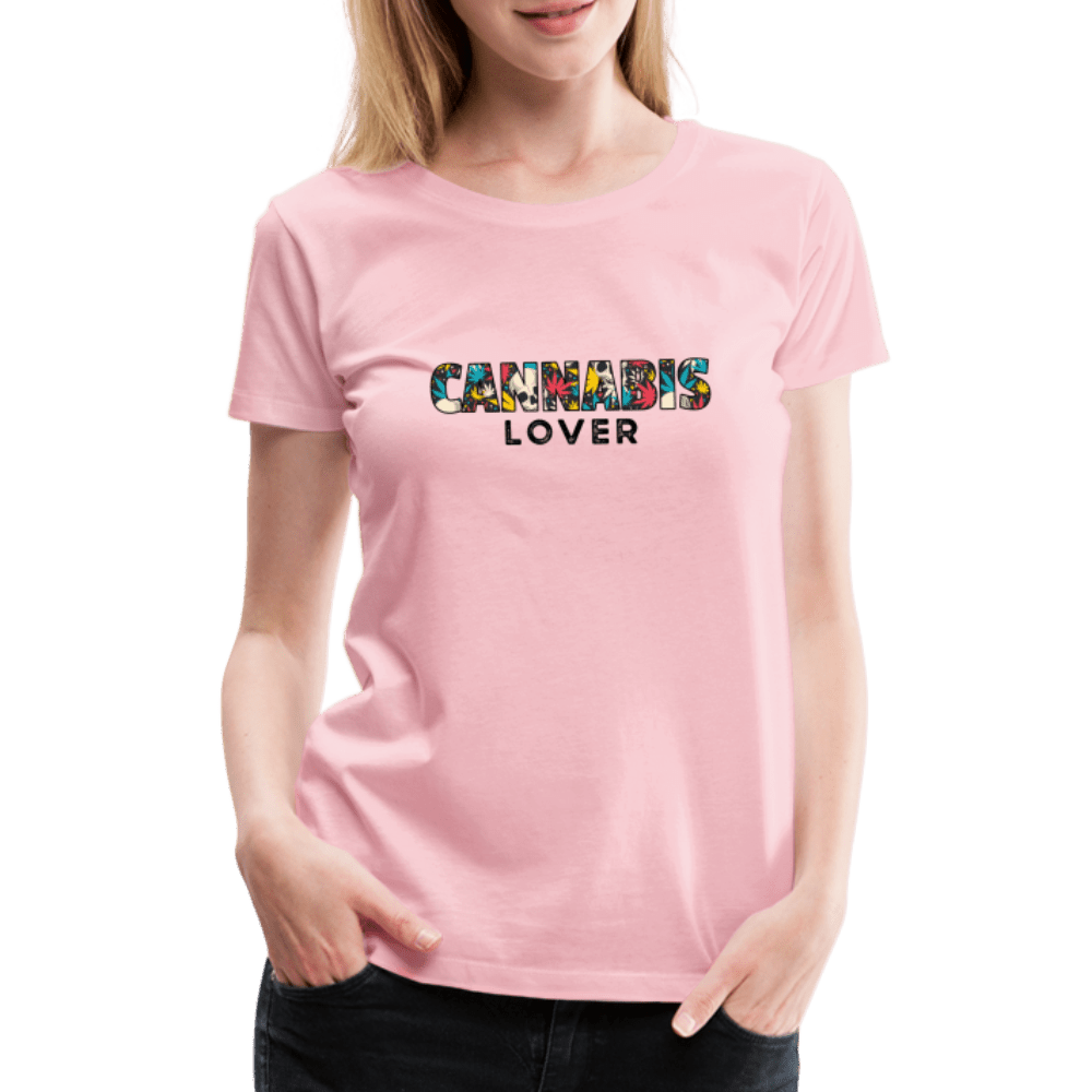 Cannabis Lover Frauen Weed T-Shirt - Hellrosa