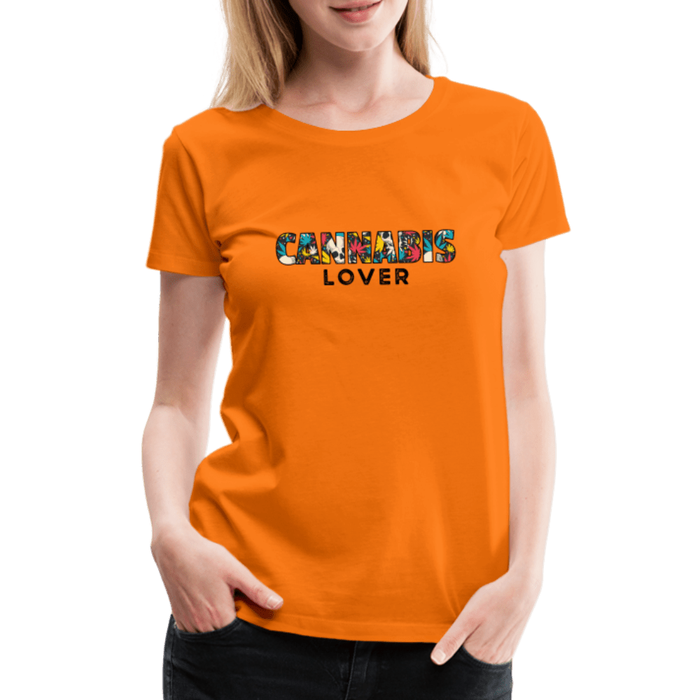 Cannabis Lover Frauen Weed T-Shirt - Orange