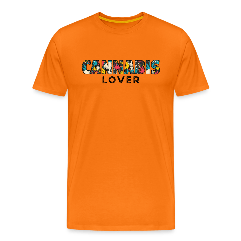 Cannabis Lover Männer Weed T-Shirt - Orange