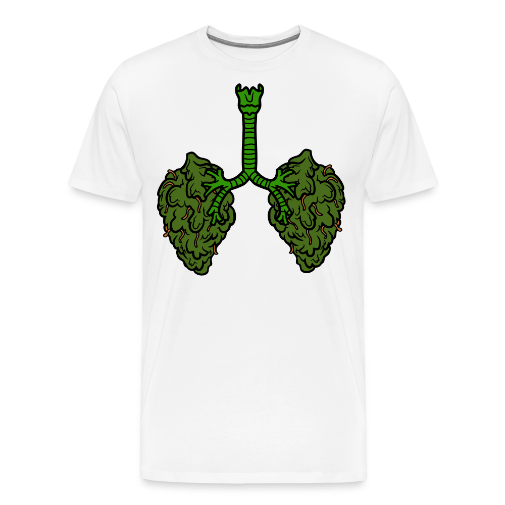 Cannabis Marihuana-Lungen-Flügel T-Shirt | Weed Kiffer THC Hanf Gras Geschenk - Cannabis Merch