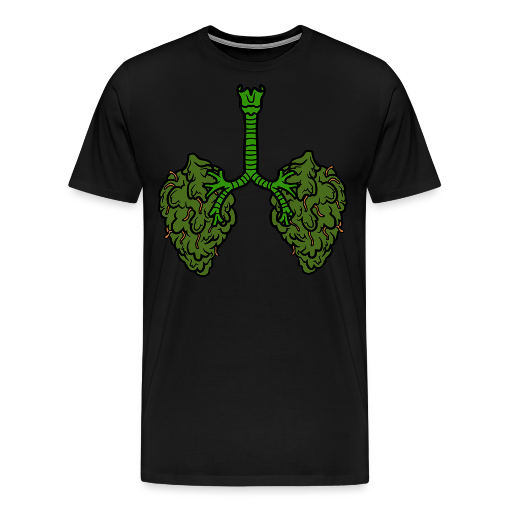Cannabis Marihuana-Lungen-Flügel T-Shirt | Weed Kiffer THC Hanf Gras Geschenk - Cannabis Merch