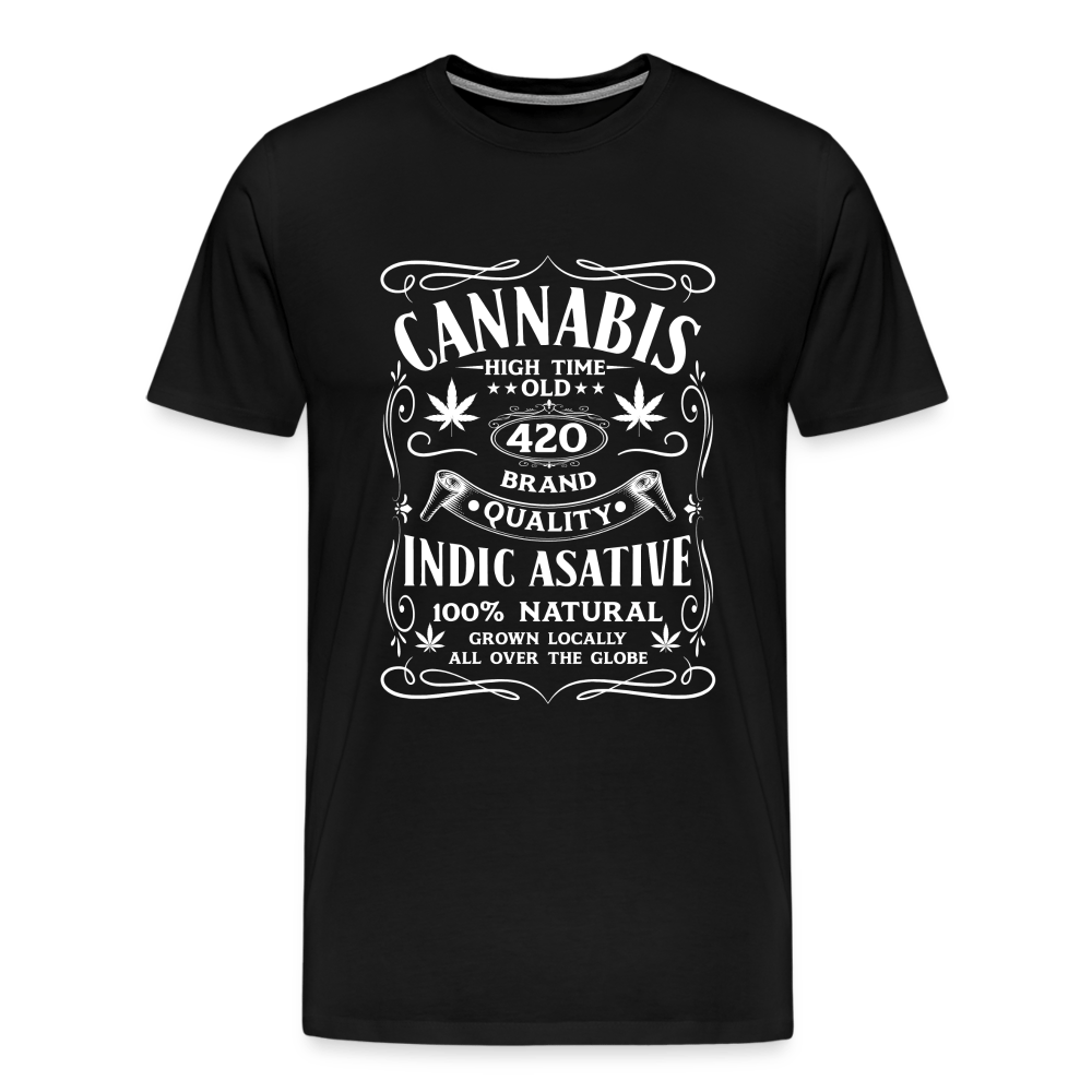 Cannabis T-Shirt Männer Premium T-Shirt - Schwarz