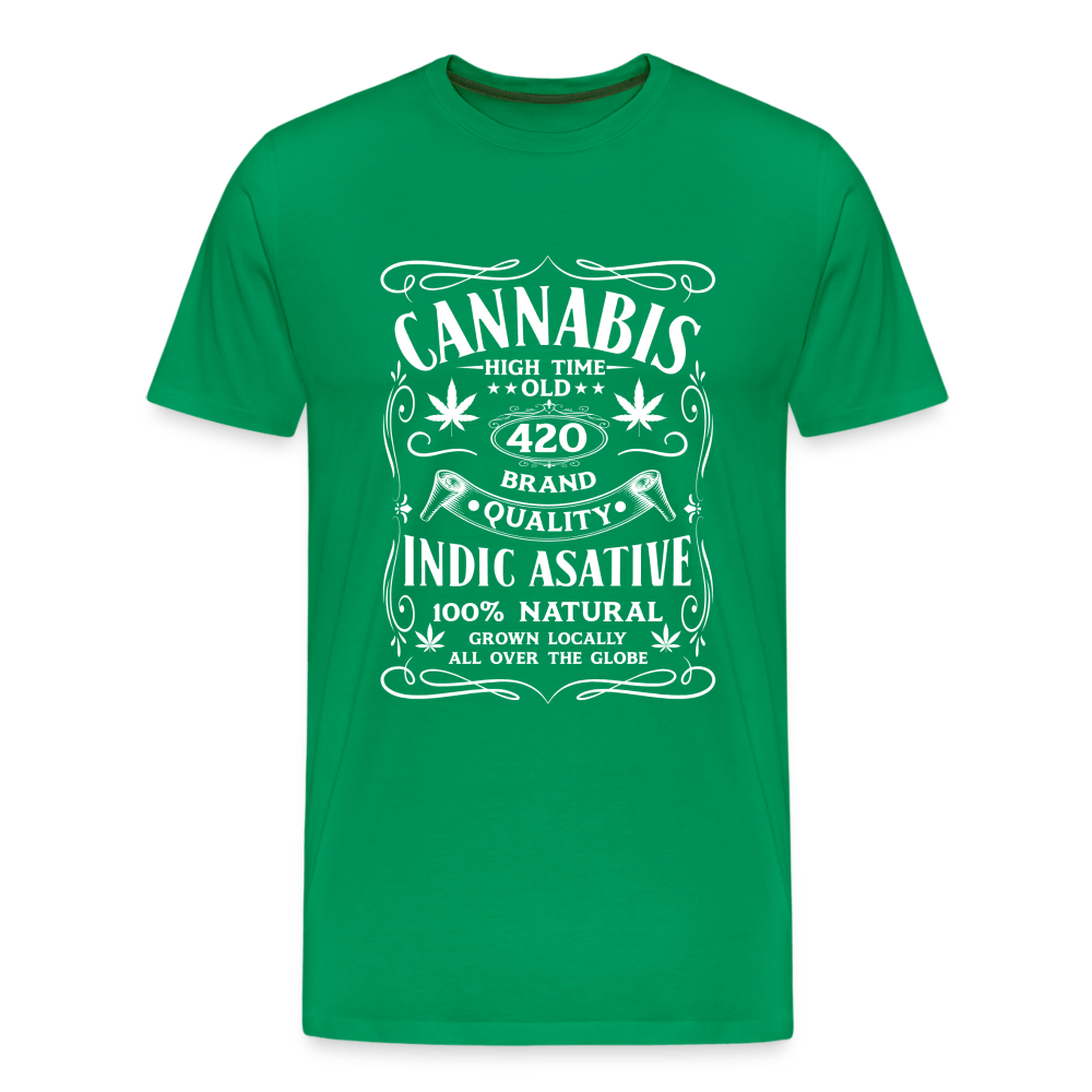 Cannabis T-Shirt Männer Premium T-Shirt - Kelly Green