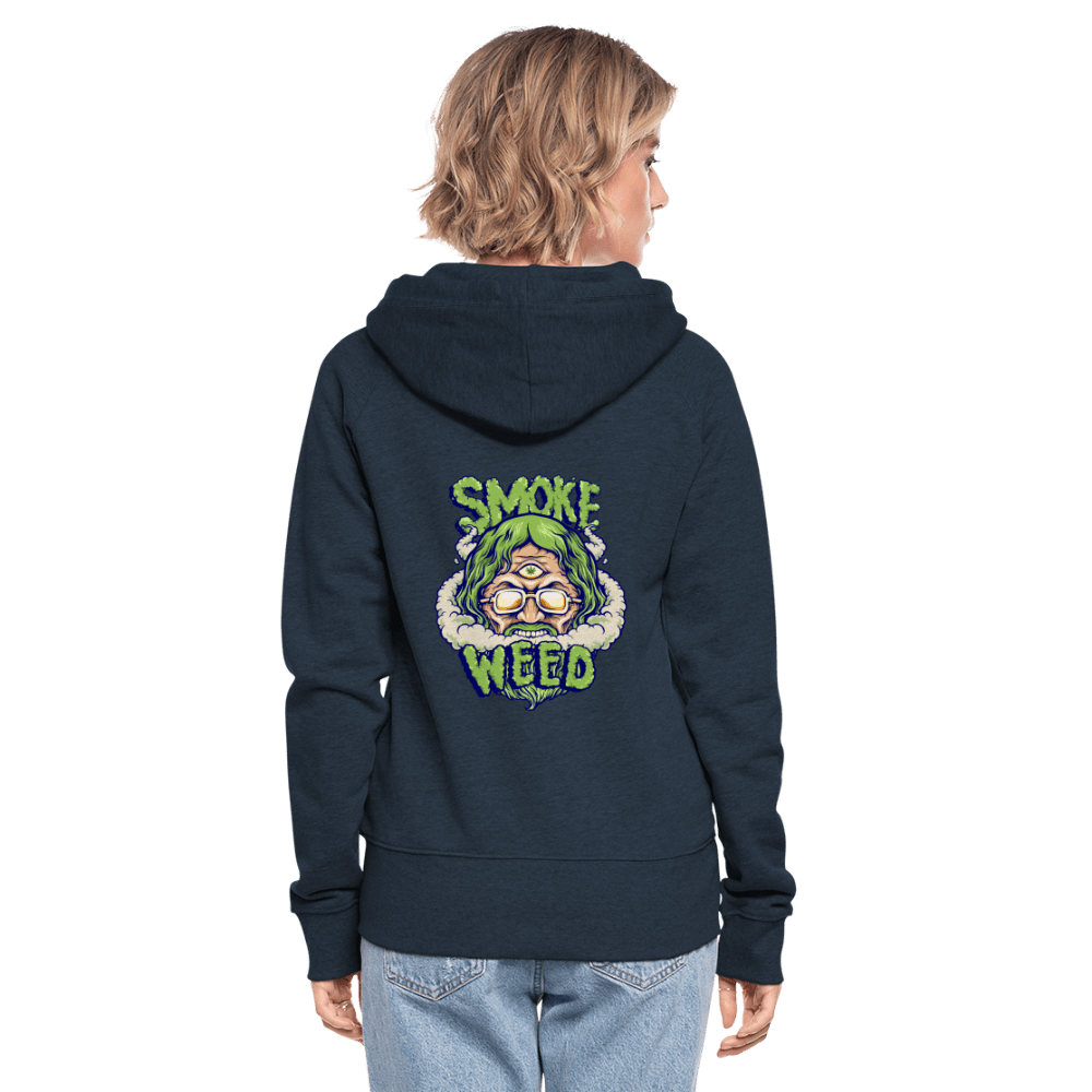 God Smoke Weed Damen Cannabis Kapuzenjacke - Cannabis Merch