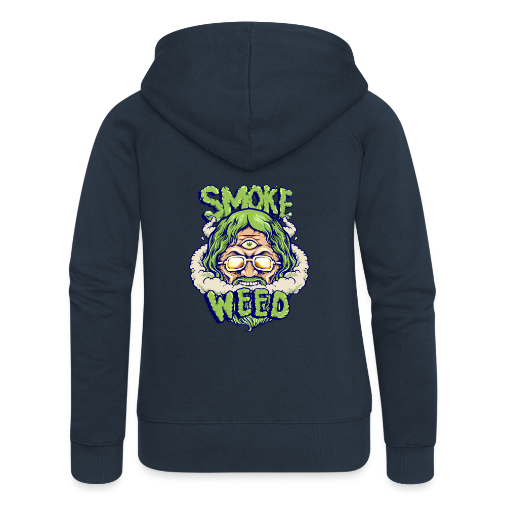 God Smoke Weed Damen Cannabis Kapuzenjacke - Cannabis Merch