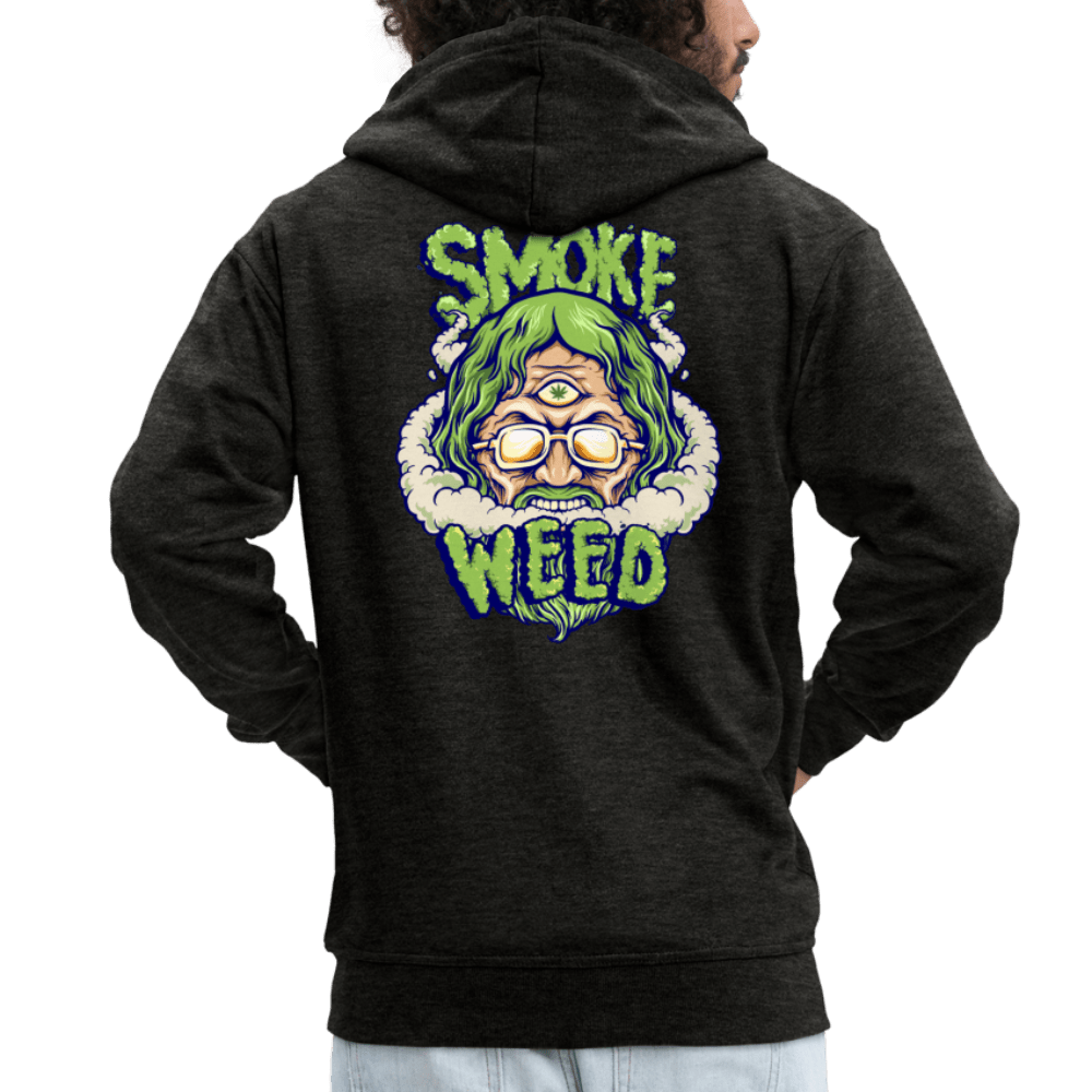 God Smoke Weed Herren Cannabis Kapuzenjacke - Cannabis Merch