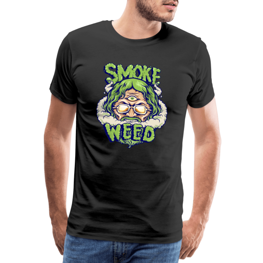 God Smoke Weed Herren Cannabis T-Shirt - Cannabis Merch