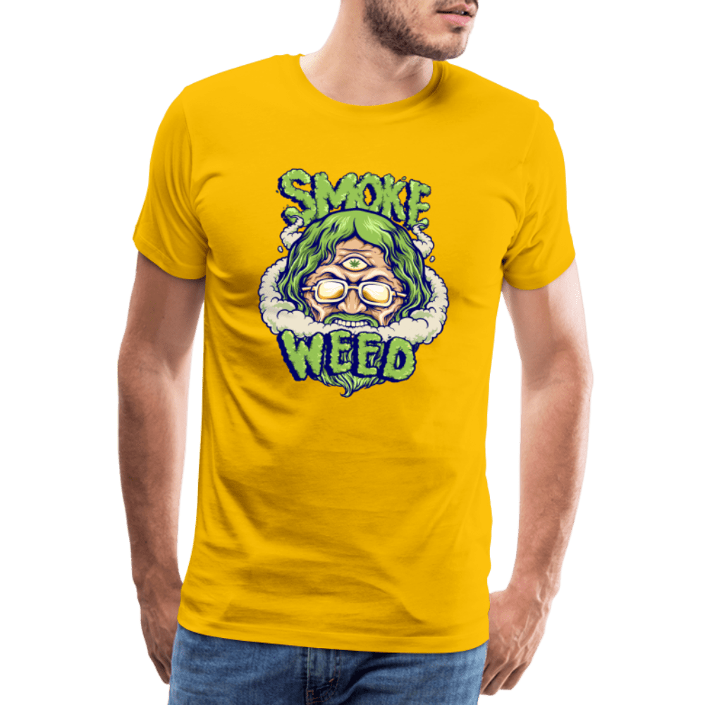 God Smoke Weed Herren Cannabis T-Shirt - Cannabis Merch