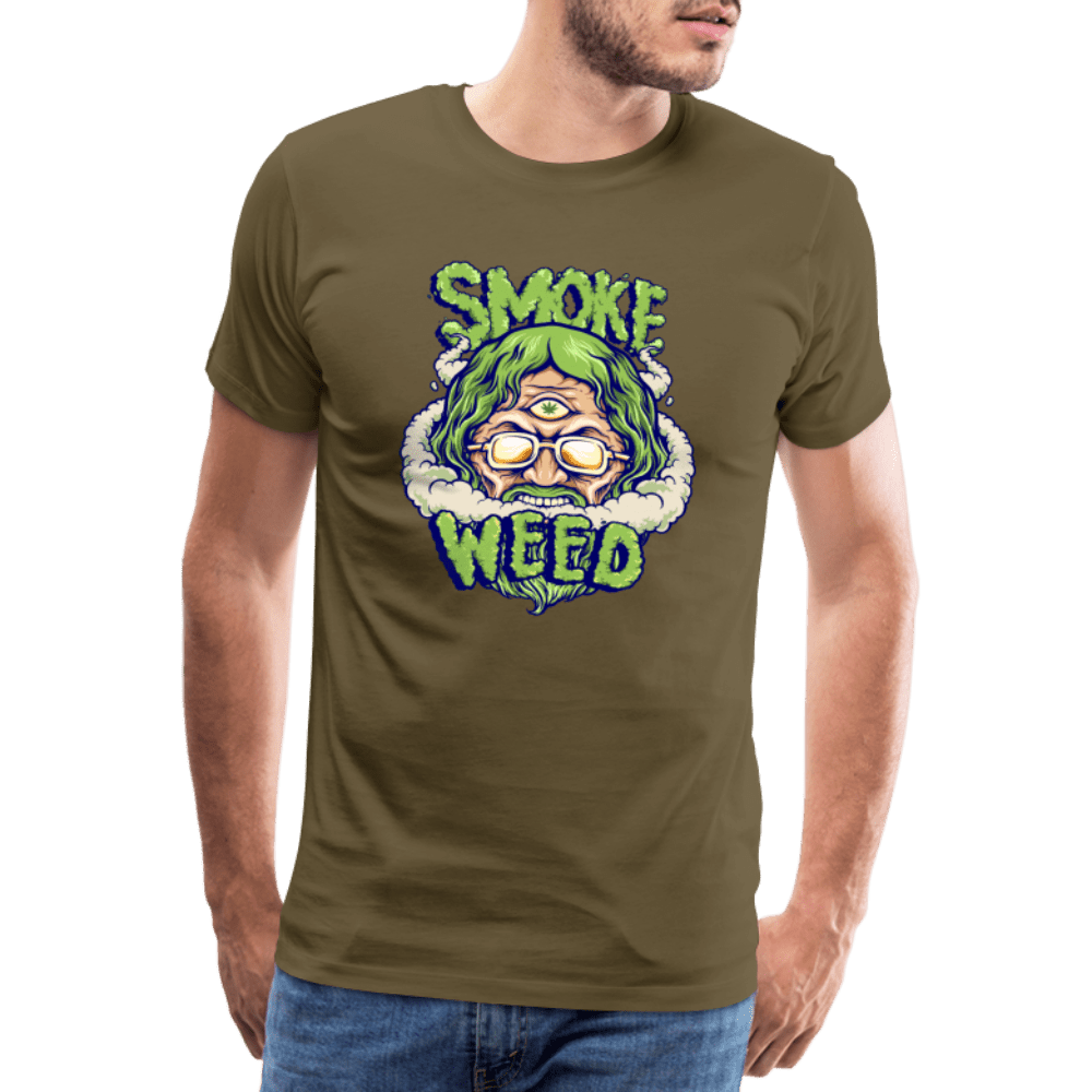 God Smoke Weed Herren Cannabis T-Shirt - Cannabis Merch