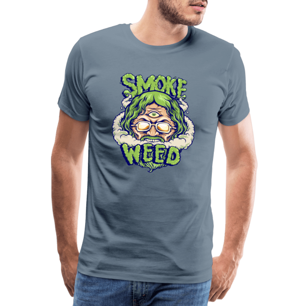 God Smoke Weed Herren Cannabis T-Shirt - Cannabis Merch