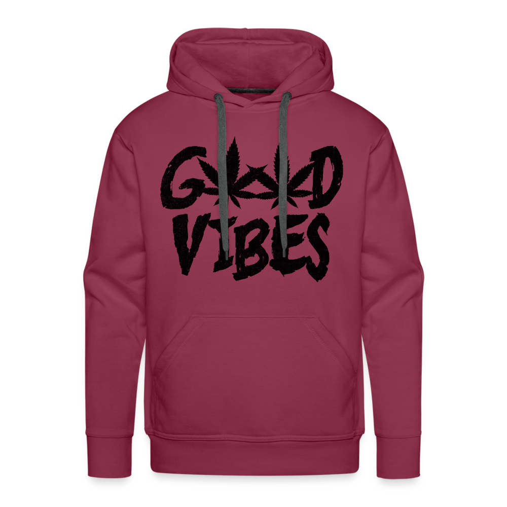 Good Vibes Black Weed Herren Cannabis Hoodie - Cannabis Merch