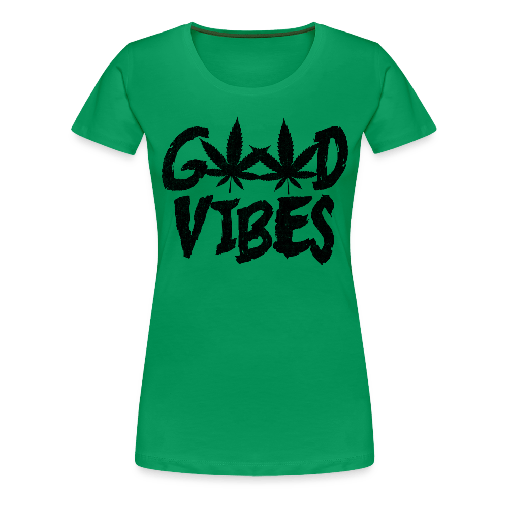 Good Vibes Damen Weed T-Shirt - Cannabis Merch