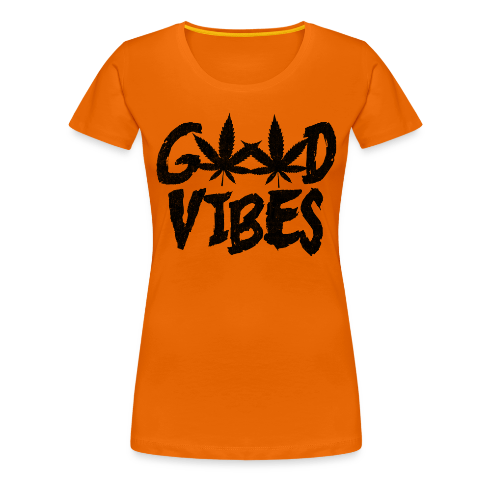 Good Vibes Damen Weed T-Shirt - Cannabis Merch