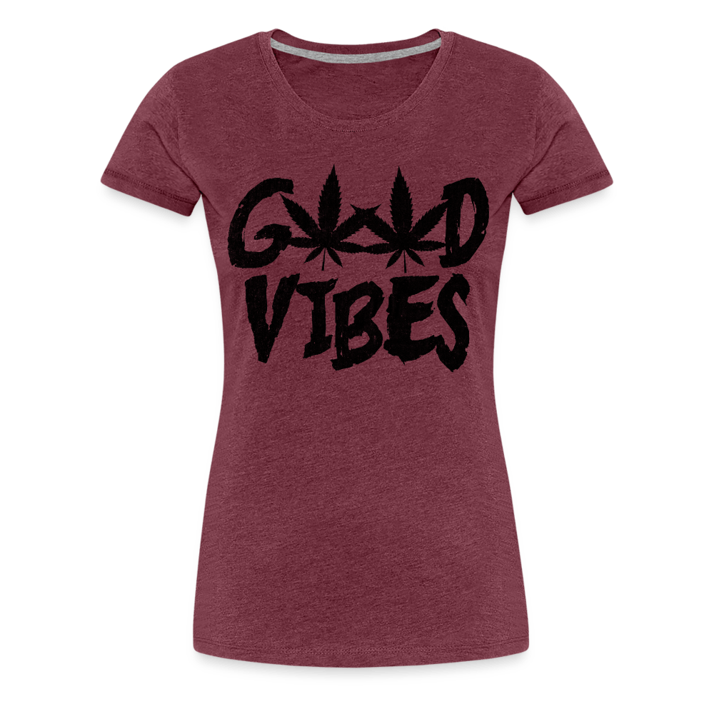 Good Vibes Damen Weed T-Shirt - Cannabis Merch