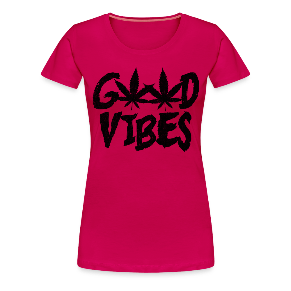 Good Vibes Damen Weed T-Shirt - Cannabis Merch