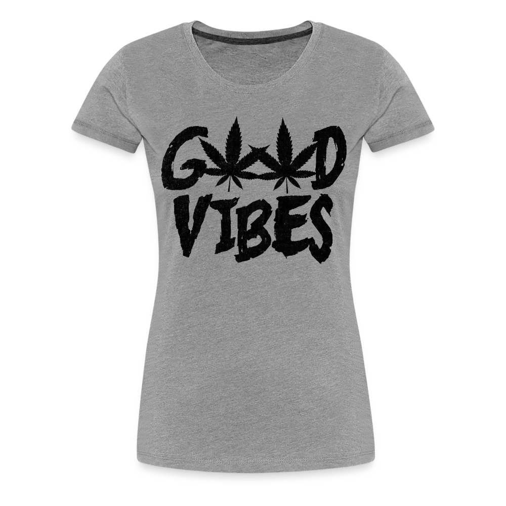 Good Vibes Damen Weed T-Shirt - Cannabis Merch