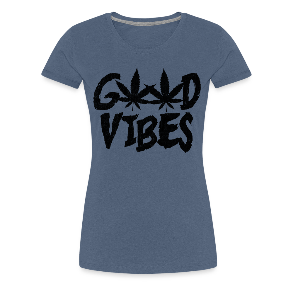 Good Vibes Damen Weed T-Shirt - Cannabis Merch