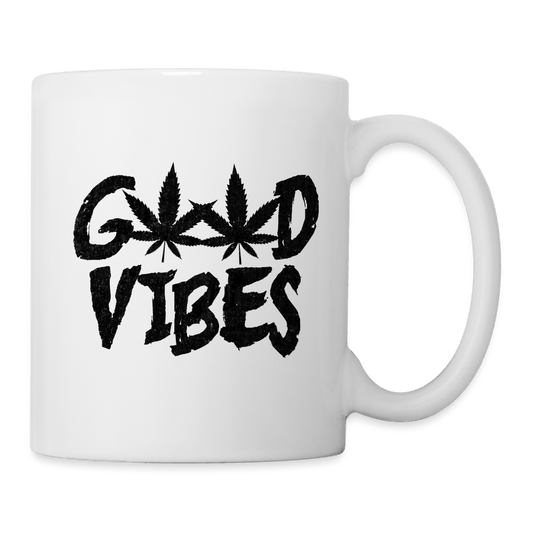 Good Vibes Sign Weed Cannabis Tasse - Cannabis Merch