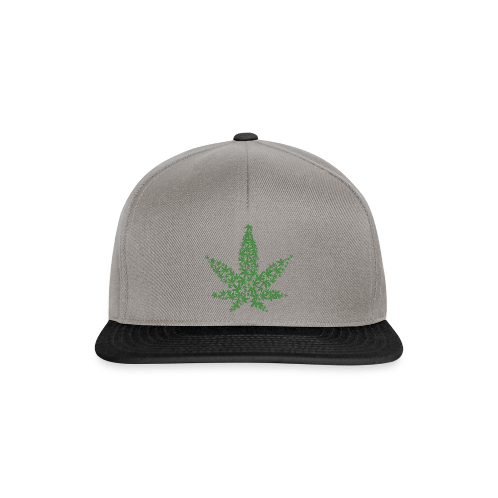Hanfblätter Snapback Weed Cap - Cannabis Merch