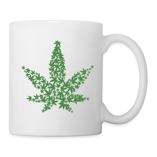 Hanfblätter Weed Cannabis Tasse - Cannabis Merch