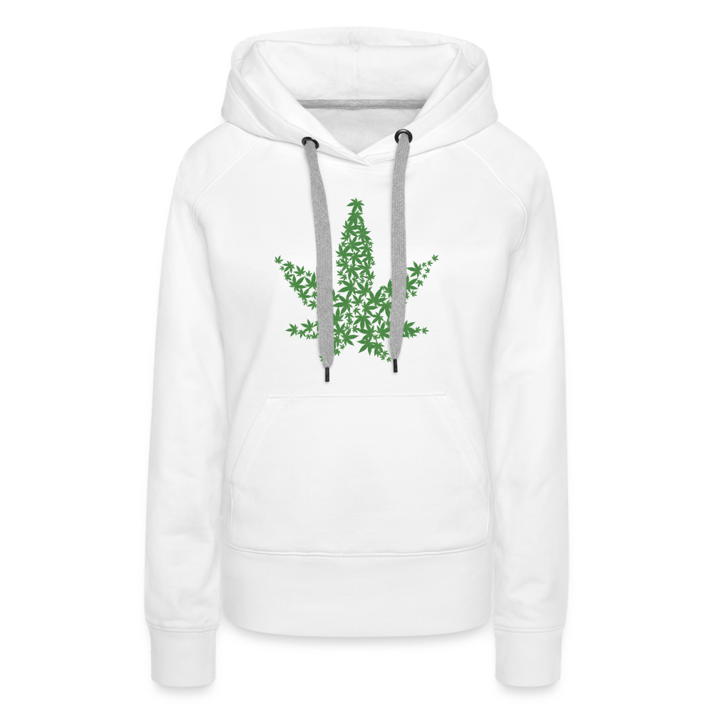 Hanfblätter Weed Damen Cannabis Hoodie - Cannabis Merch