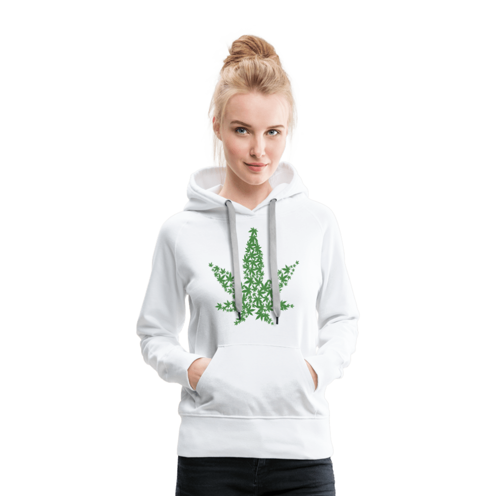 Hanfblätter Weed Damen Cannabis Hoodie - Cannabis Merch