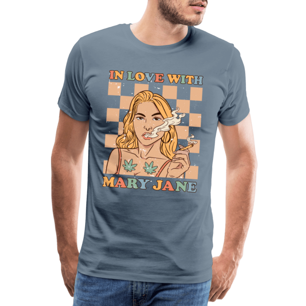 IN LOVE WITH MARY JANE Männer Cannabis T-Shirt - Cannabis Merch