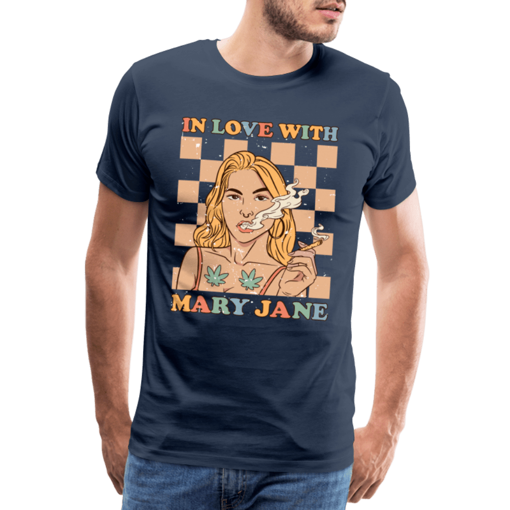 IN LOVE WITH MARY JANE Männer Cannabis T-Shirt - Cannabis Merch